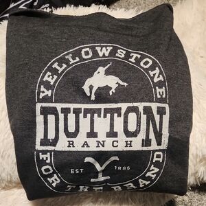 Gray Yellowstone Dutton Ranch Hoodie
